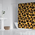 thumbnail image 2 of Yellow and Black Of Leopard Print Shower Curtain 72"x84" ,Bathroom Decorative Shower Curtains Set with 12 Hooks,Modern Waterproof Washable Shower Curtain, 2 of 6