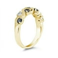 thumbnail image 2 of SZUL Black & White Diamond Women's Band in 10K Yellow Gold, 2 of 3