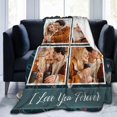 thumbnail image 3 of Custom Blanket with Photo - Personalized Picture Throw for Couple Gifts Customized Flannel Blankets for Adult Kid Birthday Fathers Mothers Valentines Day Gift (6 image 05, 40"L x 30"W / baby size), 3 of 6