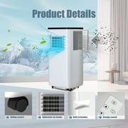 HUMSURE Portable Air Conditioners 8000 BTU 150 Sq. ft, AC Unit With Built-in Cooler, Dehumidifier, Fan, Sleep Modes, Room Air Conditioner with Remote Control/Installation Kit