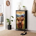 thumbnail image 6 of Animal Dresser for Bedroom with 4 Storage Drawers Cute Wall Decor Cow Old Barn Farmhouse Cattle Animal Canvas Dressers Chest of Drawers Steel Framed Fabric Closet Organizers for Nursery Entryway, 6 of 8