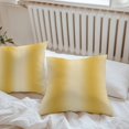 thumbnail image 6 of Yellow Ombre Throw Pillow Covers 16x16 Inch Set of 2, Farmhouse Yellow Gradient Modern Art Waterproof Outdoor Pillow Covers, Decorative Cushion Pillowcases for Couch, Sofa, Bed, Garden, Patio, 6 of 9