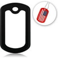 thumbnail image 6 of PinMart Military Dog Tag Silencer – Silicone Rubber ID Tag Protector – Tag Edge Bumper Prevents Noise & Scratching, Black - 5 PACK, 6 of 7