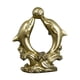 thumbnail image 4 of Estatuilla de delfín, adorno de escritorio, estatua decorativa de vida marina de resina, escultura de Animal marino para entrada, gabinete de chimenea Estilo A, 4 of 8
