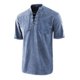thumbnail image 1 of Playeras Hombre Cuello V Camiseta Gótica Retro Para Hombre Con Cordones Y Cuello En V Y Bolsillo, Camiseta De Manga Corta, Camisetas Sueltas, 1 of 2