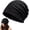 Rhinestone Black, variant on Women's Soft Thin Cotton Beanie with Ripped Details & Sparkling Rhinestones, Hipster Knit Hat for Men