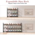 thumbnail image 4 of Expandable Shoe Rack for Closet \uC\uD Adjustable Shoe Rack for Small Space Small Shoe Organizer for Front Door Sturdy Metal, 4 of 6