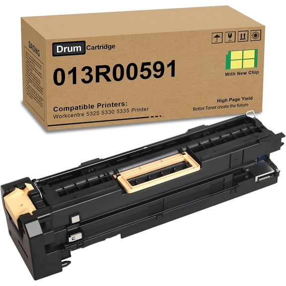 5325 5330 5335 Drum Unit Compatible for Xerox 013R00591 Drum Cartridge for Workcentre 5325 5330 5335 Printer(1 Black)