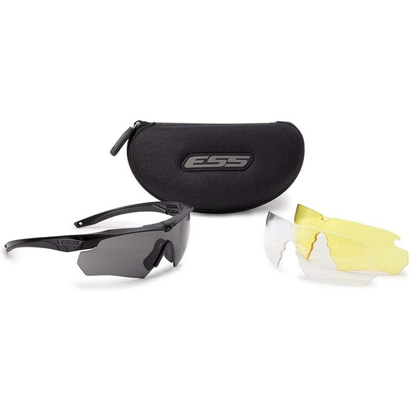 ESS Eyewear Cross Series Crossbow 3LS Kit 740-0387,Black CA3