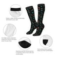 thumbnail image 3 of Honeii Colorful Insect Print Long Socks,Novelty Design Socks Gift for Men and Women,Crew Socks,Calf Socks, 3 of 6