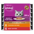 thumbnail image 1 of Whiskas Perfect Portions Meaty Selections Paté Adult Wet Cat Food, 1 of 9