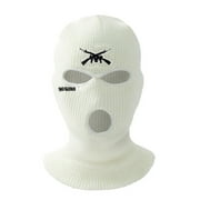 Aellinatey Army Tactical Mask 3 Hole Full Face Mask Ski Mask Winter Cap Balaclava Helmet