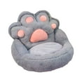 thumbnail image 2 of Sofá perezoso de 1 plaza, muebles con garra de gato, silla de lectura cómoda de felpa para oficina, balcón, salón, sala de estar y dormitorio Gris, 2 of 8