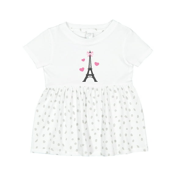 Inktastic Paris Lover Eiffel Tower Girls Baby Dress