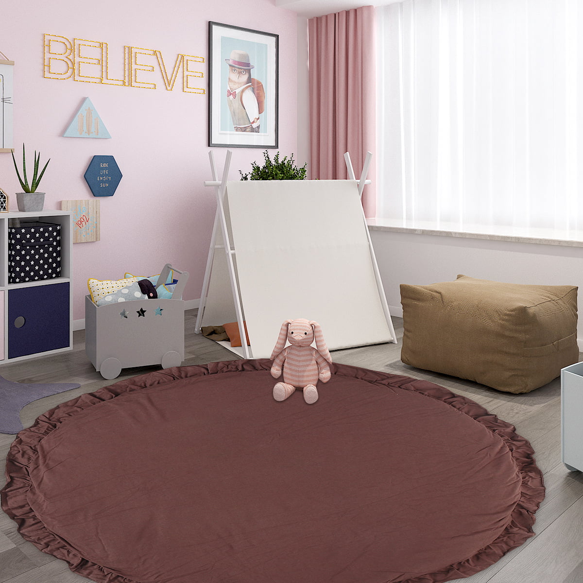 Baby Game Play Crawling Cotton Mat Soft Kids Children Rug Carpet Blanket Playmat 