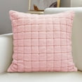 thumbnail image 5 of Pink Chenille Sofa Pillowcase - 18x18in, Soft Comfortable, Multifunctional for Living Room, Bedside & Window, Durable & Easy to Clean - 1 Piece, No Insert, 5 of 6