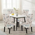 thumbnail image 2 of Dining Room Chair Covers Set of 4, Stretch Printed Parsons Chair Slipcovers Super Fit Spandex Removable Washable Kitchen Chair Protector Cover for Dining Room, Hotel, Ceremony (Ball Flower), 2 of 6
