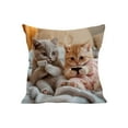 thumbnail image 2 of Lunxisen 1 Pcs Animals Throw Pillow Covers Decorative Pillows Case Polyester Linen Outdoor Cushion Covers for Couch Bed Home Decor(45*45cm), 2 of 8