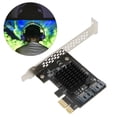 thumbnail image 1 of Tarjeta Adaptadora PCIe A , AHCI1.0 IDE Tarjeta Controladora PCIe 3.0 Rápida Y Estable Plug And Play Para Chasis, 1 of 7