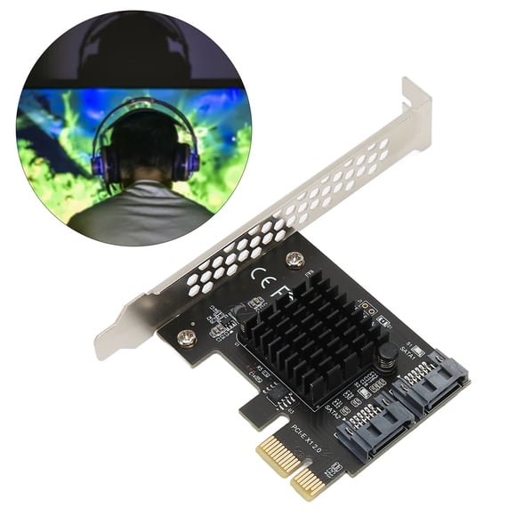 Tarjeta Adaptadora PCIe A , AHCI1.0 IDE Tarjeta Controladora PCIe 3.0 Rápida Y Estable Plug And Play Para Chasis