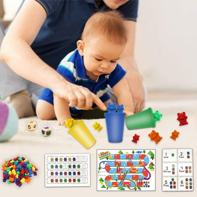 Bmag Counting Bears with Matching Sorting Cups, Preschool Learning Toys  Color Recognition and Math Learning Games, STEM Educational Toy Gift for  Kids Age 3 4 5 Year Old Boys Girls - Yahoo Shopping