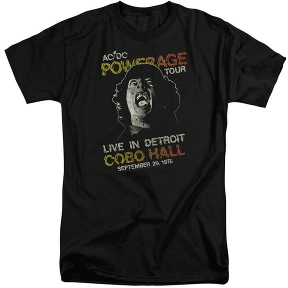 Acdc - Powerage Tour - Tall Fit Short Sleeve Shirt - XX-Large