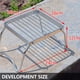 thumbnail image 2 of Soidarity Mini soporte de quemador de acero inoxidable plegable portátil para exteriores, soporte para parrilla, bandeja para parrilla, soporte para carpas Soidarity OD008780-00, 2 of 6