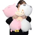 thumbnail image 2 of 23.6 Inch Cute Deer Plush Stuffed Animal Cylindrical Body Pillow,super Soft Cartoon Hugging Toy Gifts For Bedding, Kids Sleeping Kawaii Pillow, 2 of 4