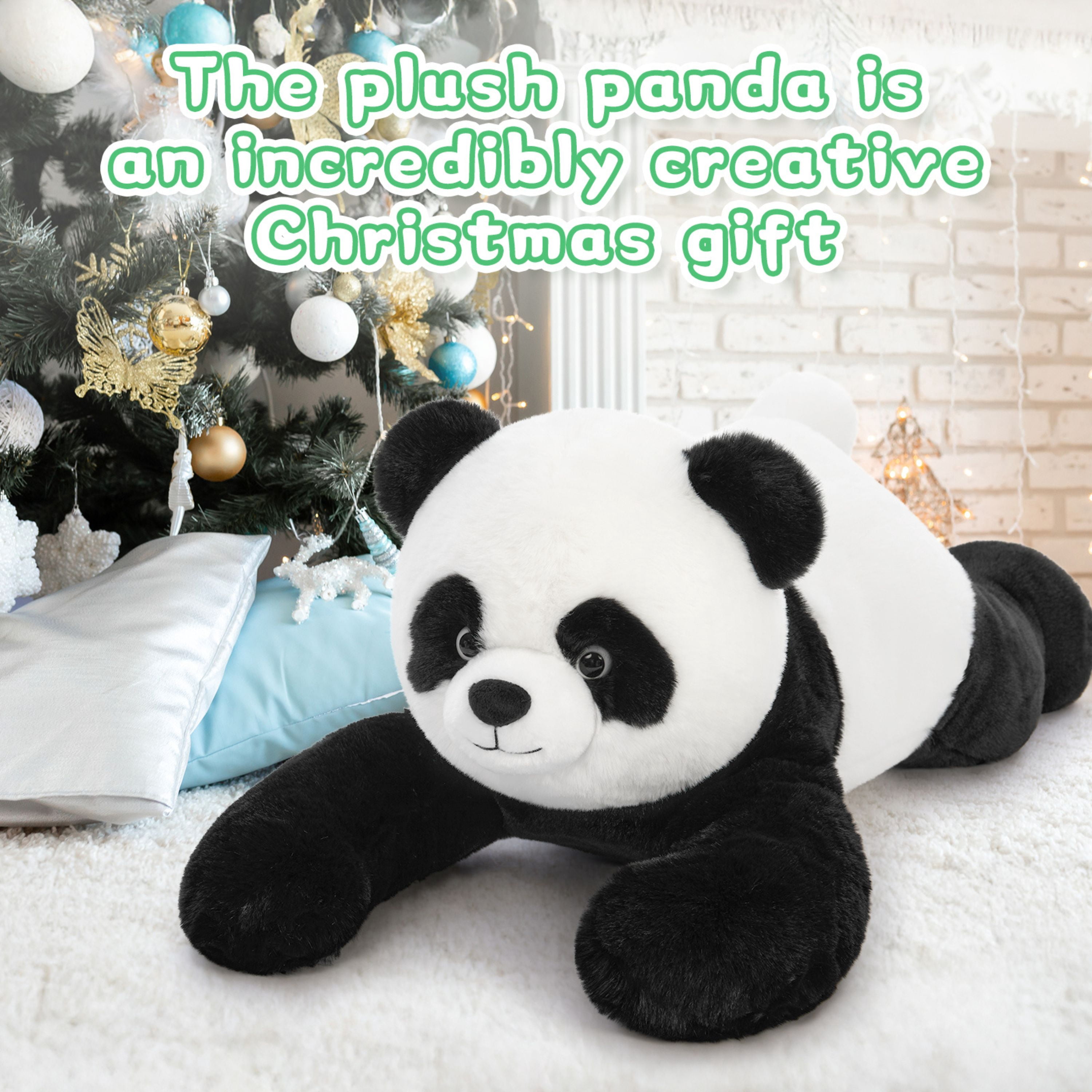 Muiteiur Panda Plush Toy 31.5" Weighted Panda Stuffed Animal