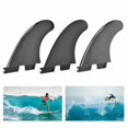 thumbnail image 4 of Aletas de canoa deportiva divididas para mejorar el timón de cola, accesorios de tabla de surf negros que mejoran el control de la navegación, 4 of 8