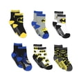 thumbnail image 4 of Batman Justice League Boy's 6 pack Socks with Grippers (Baby/Toddler) BM7776, 4 of 7