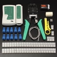 thumbnail image 1 of Ethernet LAN Kit Cable Fine Quality Crimper Crimping Tool Wire Stripper RJ45 Cable Tester, 1 of 7