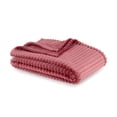 thumbnail image 2 of Mainstays Textured Plush Throw Blanket, Mauve Dusk, 50 x 72 in, 2 of 5