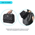 thumbnail image 5 of Arctic Zone Dual Compartment Dome Lunch Box with Food Container & Ice Pack, Black Checkerboard, 5 of 11