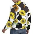 thumbnail image 6 of Wukai Sunflowers Country Print Men Hoodies Fleece Sweatshirts Long Sleeve Sweaters Pullover Fall Outfits Winter Clothes-X-Large, 6 of 7