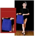 thumbnail image 4 of SXcggal Kids Girls Tassel Dance Skirt Latin Ballroom Layered Fringe Dancewear Fashionable Comfortable Girls Dress, 4 of 4