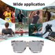 thumbnail image 5 of Gafas de sol personalizadas con montura cuadrada para uñas de arroz, gafas de sol de moda con montura grande, hechas de PC, 5 of 5