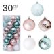 thumbnail image 4 of 60mm Delicado Color Temático y Brillante Árbol de Navidad Colgante Adorno Colgante - 30 Piezas Ormromra CPB-SSW197-4, 4 of 5