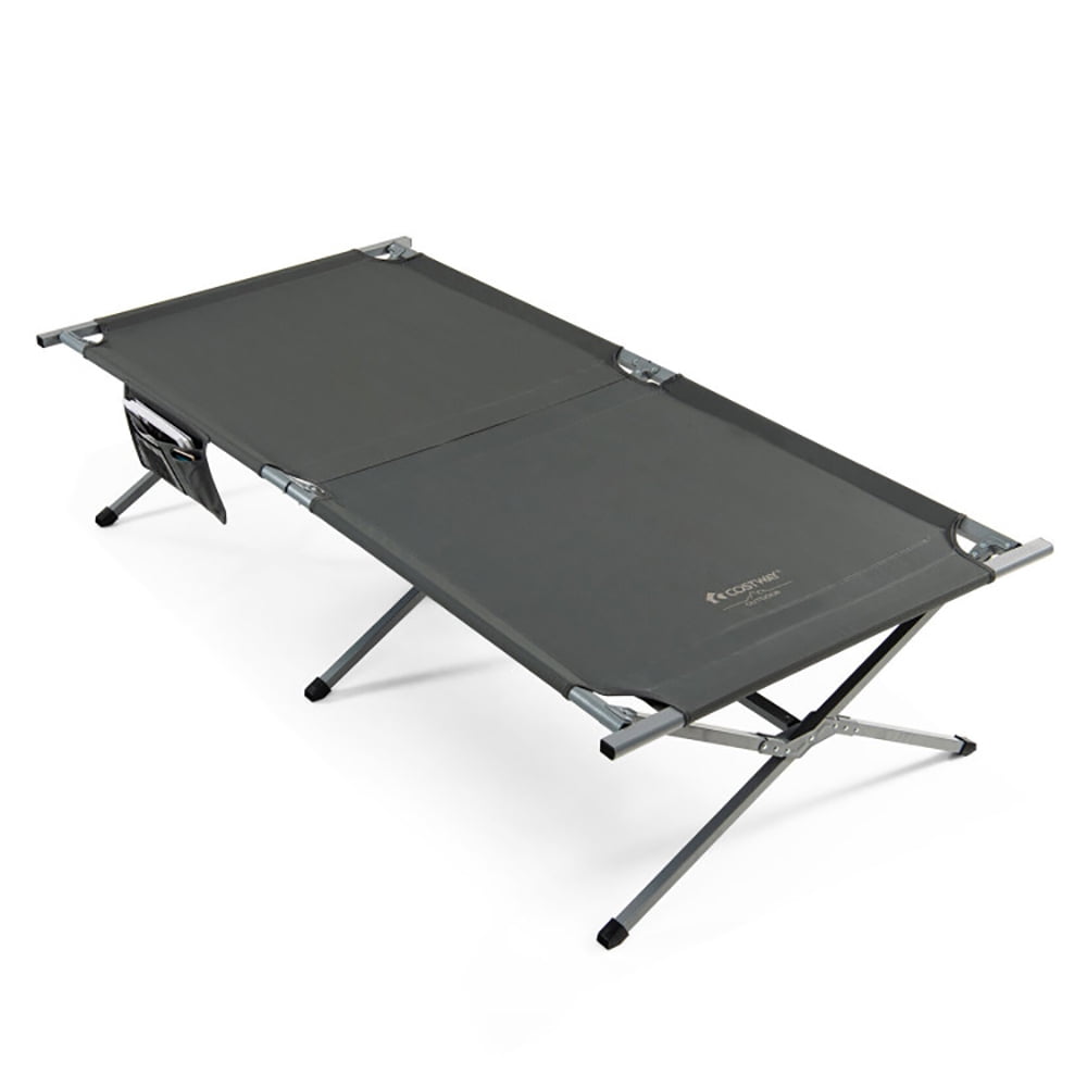 Aimee Lii Extra Wide Folding Camping Bed with Carry Bag and Storage Bag, Outdoor Portable Camping Bed for Sleeping Hiking Travel, Gray Aimee Lii Extra Wide Folding Camping Bed with Carry Bag and Storage Bag, Outdoor Portable Camping Bed for Sleeping Hiking Travel, Gray