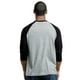 thumbnail image 2 of TOP PRO Camiseta de béisbol casual de manga 34 para hombre (3XL BlackLight gris - 1), 2 of 4