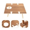 thumbnail image 5 of REACHISE Portable Folding Picnic Table with Wine Holder for Outdoor Events, 5 of 8