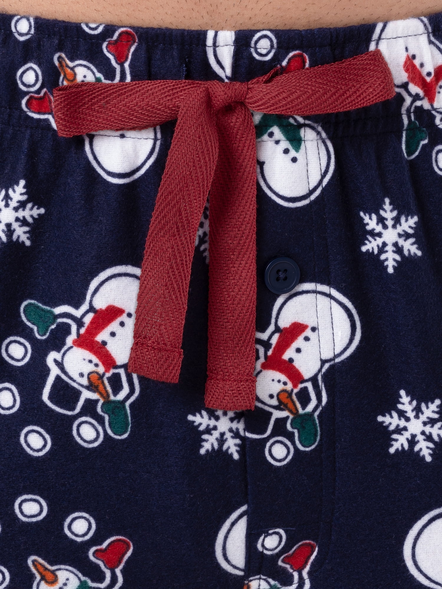 Fruit of the Loom Men's Holiday and Plaid Print Soft Microfleece Pajama Pant 2-Pack Bundle
