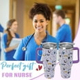 thumbnail image 2 of 40oz Vet Tech Tumbler with Handle & Straw - Insulated Coffee Mug, Great Gift for Veterinarians, Vet Nurses, Vet Techs - Vet Appreciation, Nurses Week, Graduation, 2 of 6
