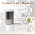 thumbnail image 4 of Bathroom Cup Dispenser Cup Holder,Cup Dispenser for Water Cooler Cup Organizer, Disposable Automatic Remove Cup Holder Save Place Large Capacity for Kitchen Office Home, 4 of 7