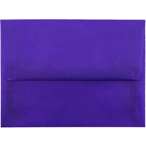 JAM Paper A2 Translucent Envelopes, 4 3/8 x 5 3/4, Blue, 250/Pack