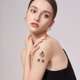 thumbnail image 5 of 24 hojas de tatuajes temporales para mujeres y niñas, cuello, brazo, muslos, adultos., 5 of 6