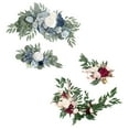 thumbnail image 1 of Guirnalda rústica de flores artificiales, arco de rosas para boda hecho a mano Rojo Rosa Blanco Azul, 1 of 9