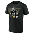 thumbnail image 2 of Men's T.J. Watt Black Pittsburgh Steelers Humble Shadow Player T-Shirt, 2 of 3
