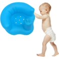 thumbnail image 3 of KAIYANG Asiento de aprendizaje para bebé, asiento inflable multifunción, asiento de apoyo para bebé, blanco y rosa, 3 of 5