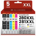 thumbnail image 1 of Cartuchos de tinta ALLWORK 280XXL 281XXL compatibles con Canon 280 281, 1 of 6